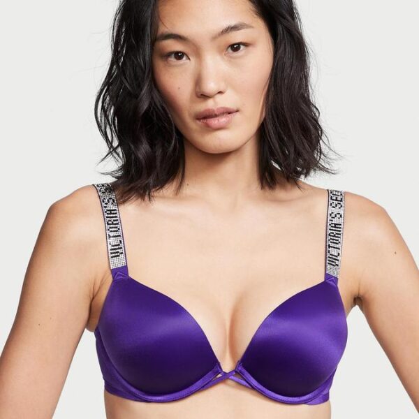 Victoria’s Secret Bombshell Add-2-cups Shine Strap Push-Up Bra
