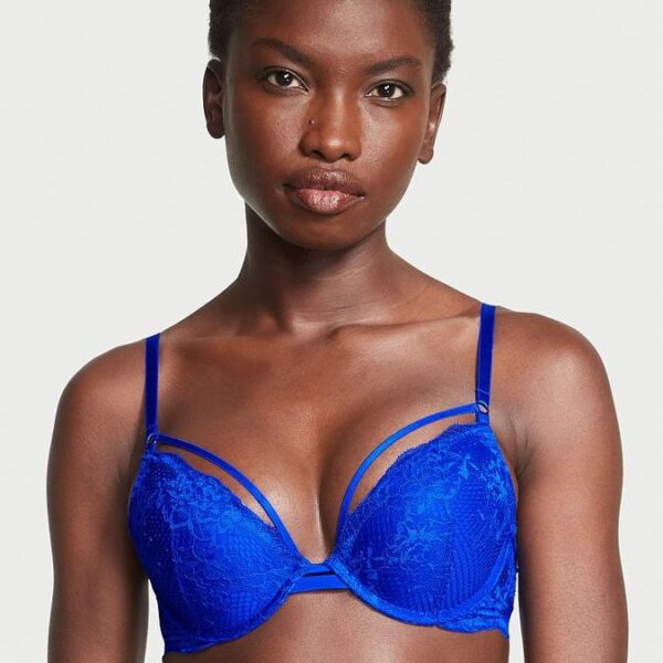 Victoria’s Secret Strappy Fishnet Lace Push-Up Bra