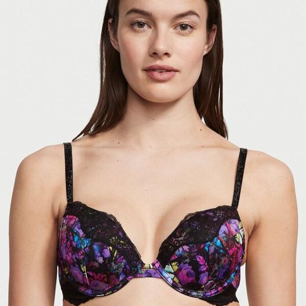 Victoria’s Secret Shine Strap Lace Trim Push-Up Bra