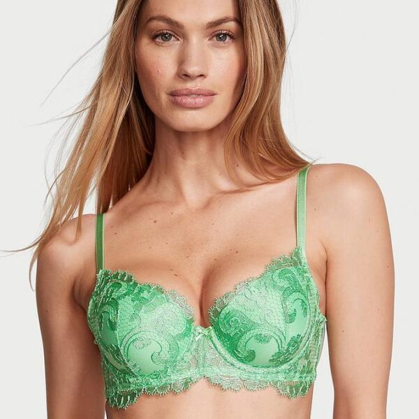 Victoria’s Secret Boho Floral Embroidery Lightly Lined Demi Bra