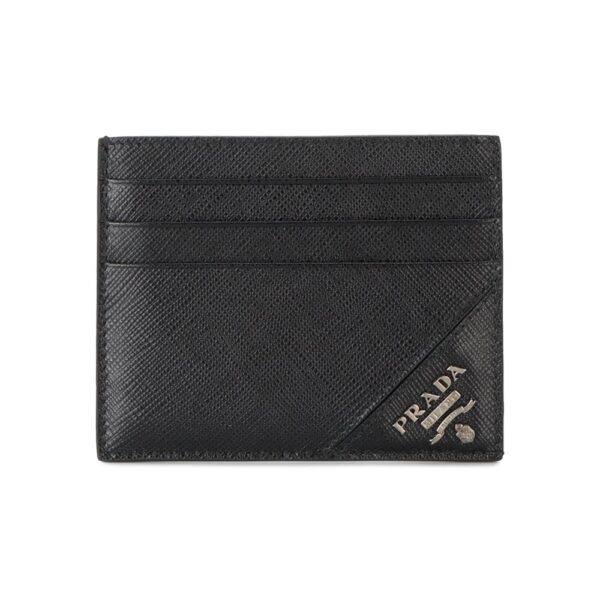Prada  logo plaque cardholder