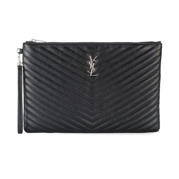Saint Laurent  Monogram matelassé pouch