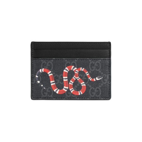 Gucci  Kingsnake print GG Supreme card case