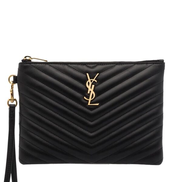 Saint Laurent  quilted leather purse