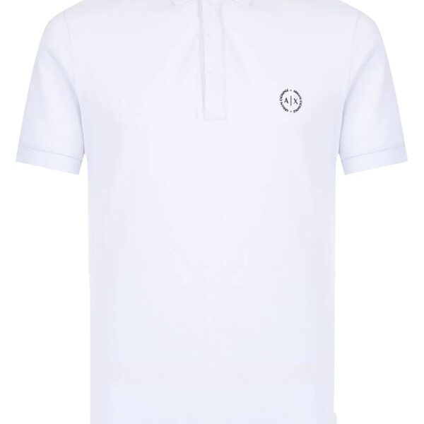 Armani Exchange logo-print polo shirt