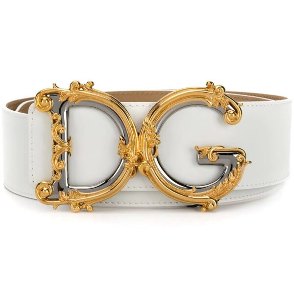 Dolce & Gabbana  baroque DG logo belt