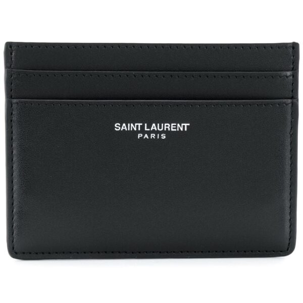 Saint Laurent square logo print cardholder