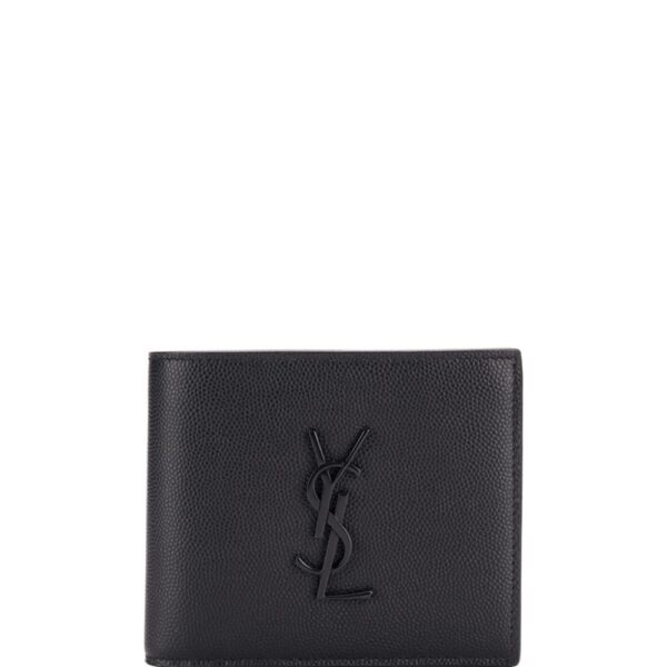 Saint Laurent  Monogram grained wallet