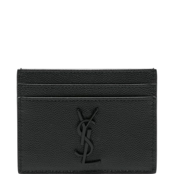 Saint Laurent Cassandre-logo leather cardholder