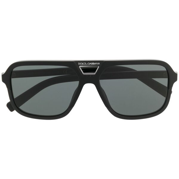 Dolce & Gabbana Eyewear aviator frame logo sunglasses
