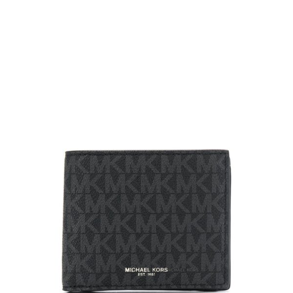 Michael Kors logo-print foldover wallet