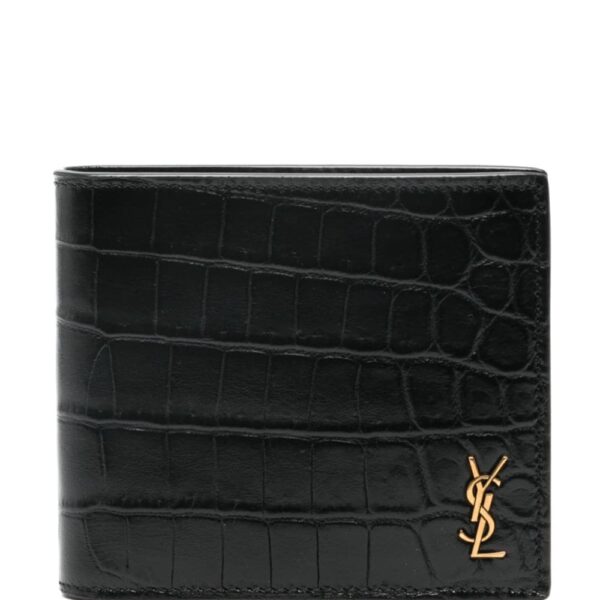 Saint Laurent Tiny Cassandre East/West leather wallet
