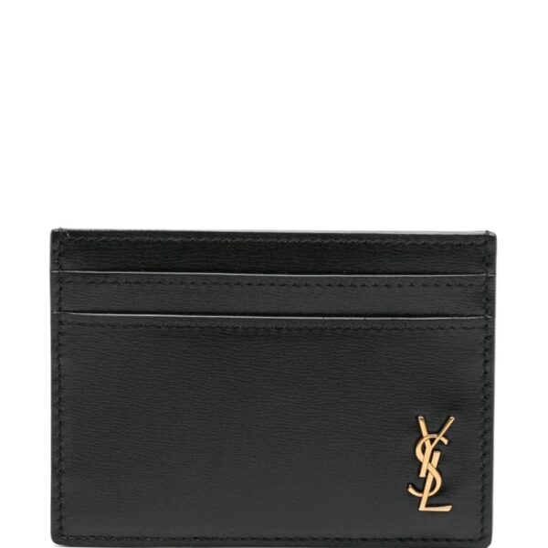 Saint Laurent Cassandre-logo leather cardholder