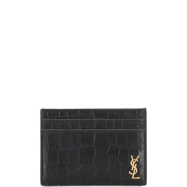Saint Laurent  Monogram embossed card holder