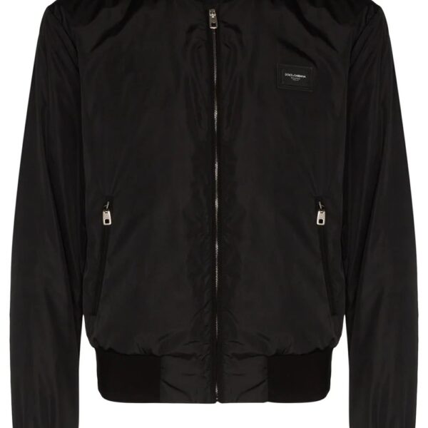 Dolce & Gabbana  logo plaque bomber jacket