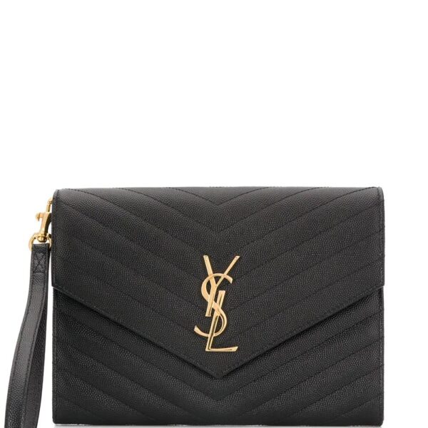 Saint Laurent  YSL New Pouch Monogram clutch bag
