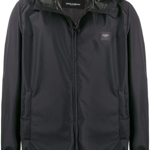 Dolce & Gabbana  logo plaque hooded jacket
