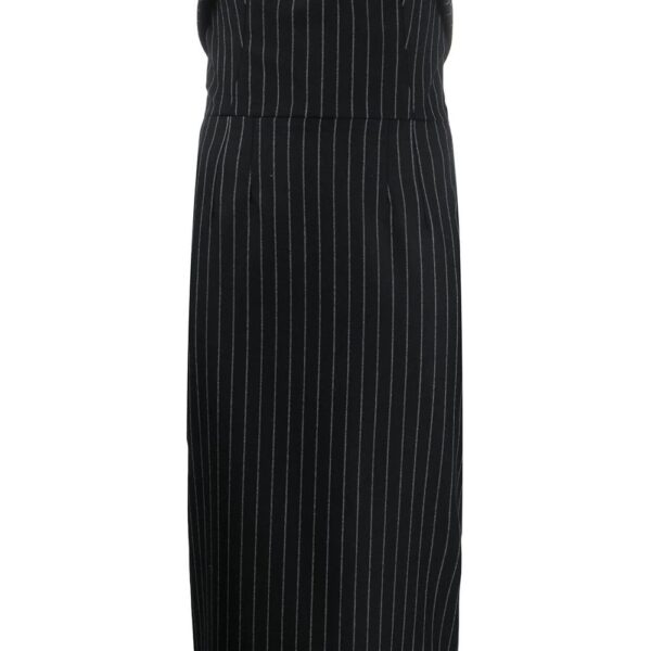 Dolce & Gabbana  pinstriped strapless fitted dress
