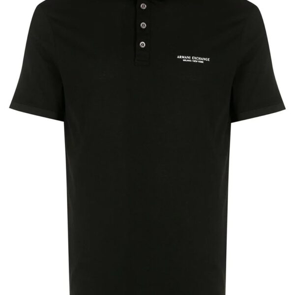 Armani Exchange  logo-print polo shirt