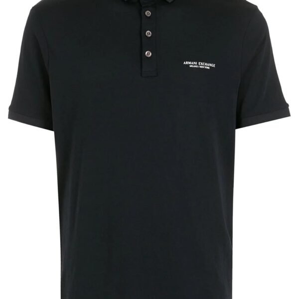 Armani Exchange  logo-print polo shirt