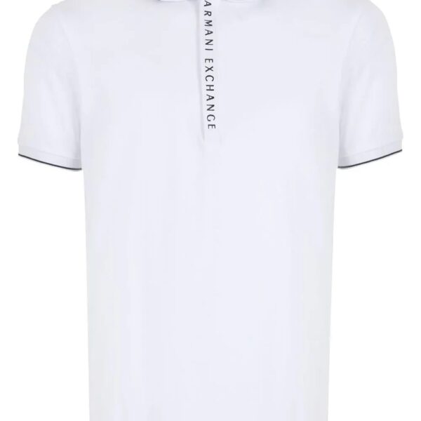 Armani Exchange  logo-print cotton polo shirt