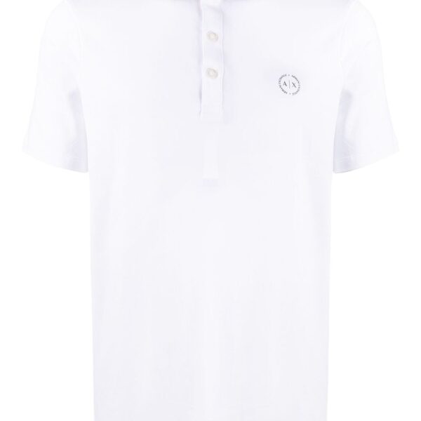 Armani Exchange embroidered logo polo shirt