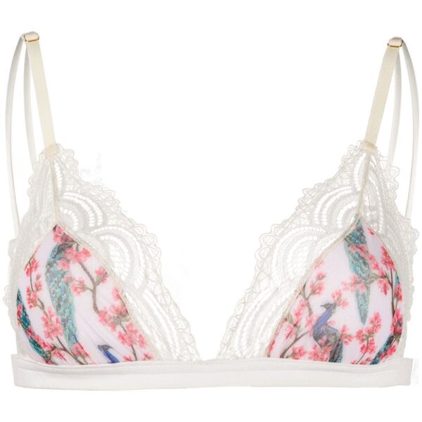 Dolci Follie  peacock print triangle bra