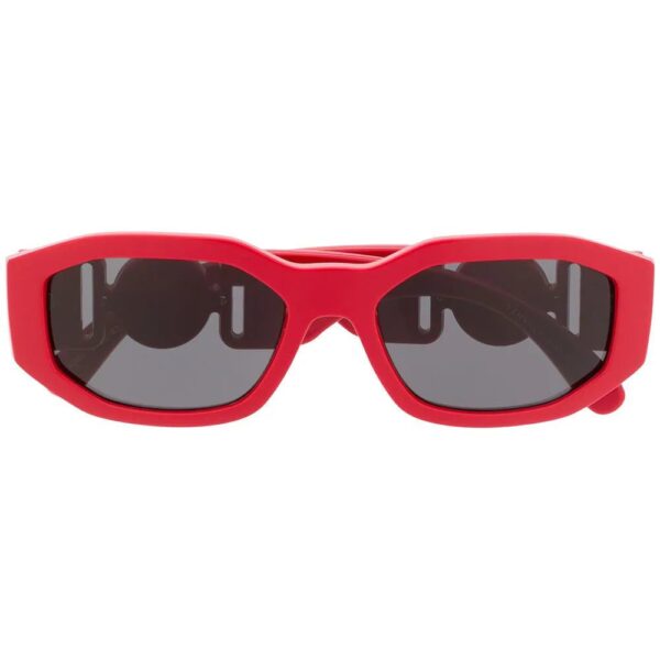 Versace logo plaque rectangular sunglasses