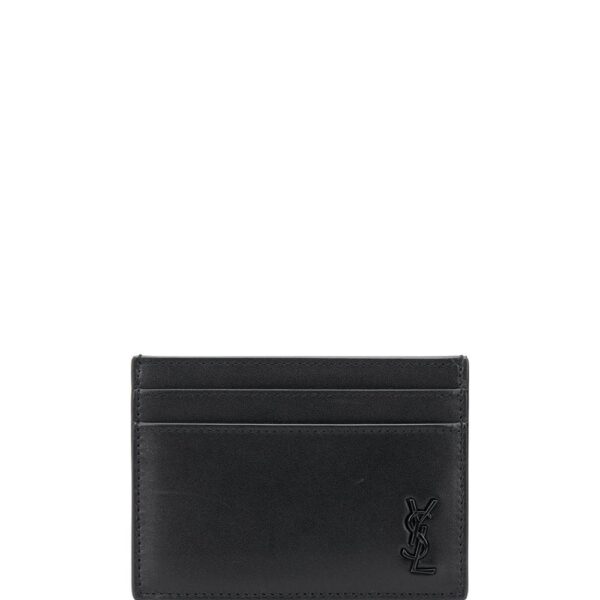 Saint Laurent  logo plaque cardholder
