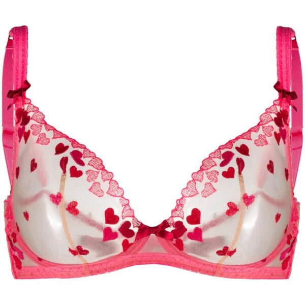 Agent Provocateur  heart-pattern sheer bra