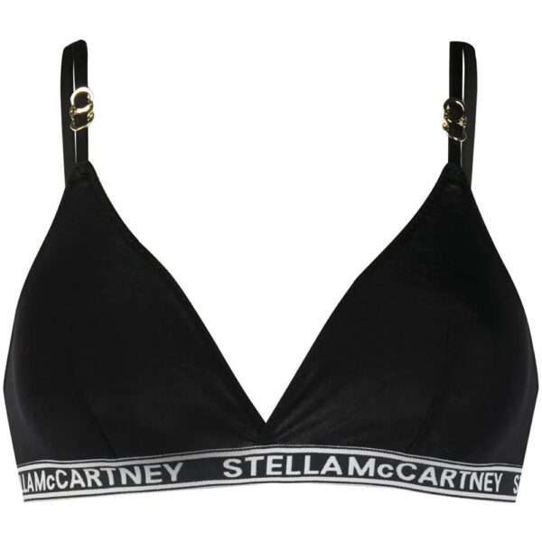 Stella McCartney  jacquard logo triangle bra
