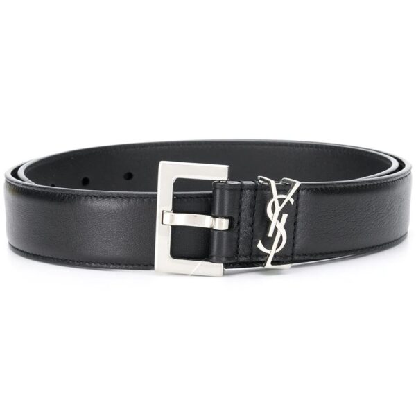 Saint Laurent  Monogram square-buckle belt