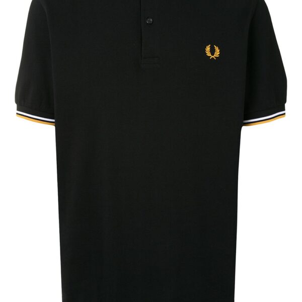 Fred Perry stripe-trim logo polo shirt