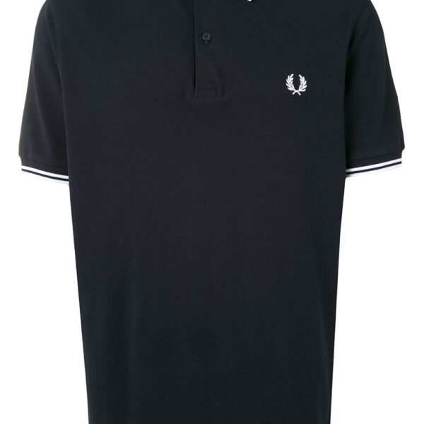 Fred Perry stripe-trim logo polo shirt