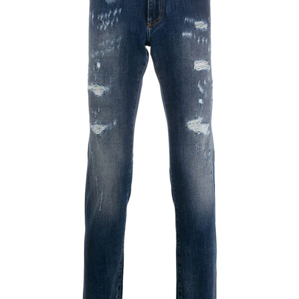 Dolce & Gabbana  distressed slim-fit jeans