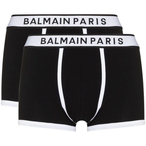 Balmain  logo-waistband set of two boxer shorts