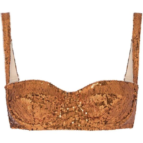 Dolce & Gabbana  sequin-embellished balcony bra