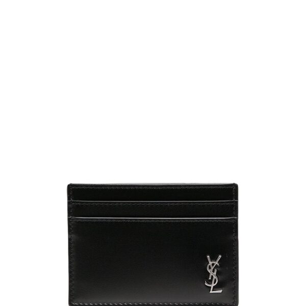 Saint Laurent  logo plaque cardholder