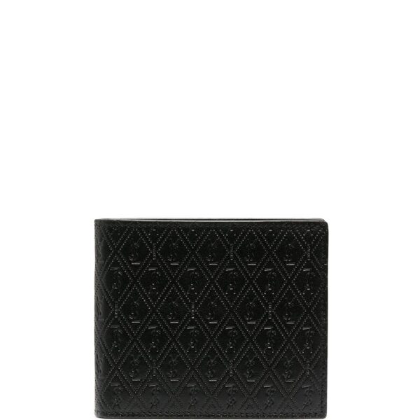 Saint Laurent perforated leather wallet