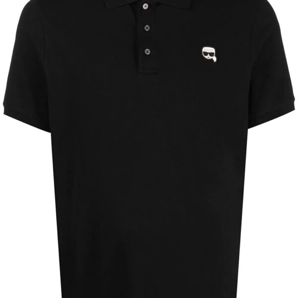 Karl Lagerfeld ikonik Karl logo-patch polo shirt