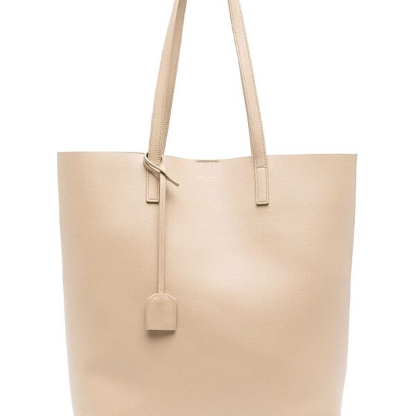 Saint Laurent logo-print leather tote bag