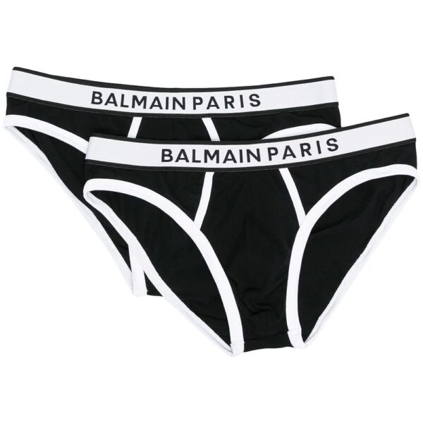 Balmain  logo-waistband briefs.