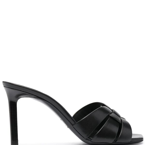 Saint Laurent Tribute 90mm leather mules