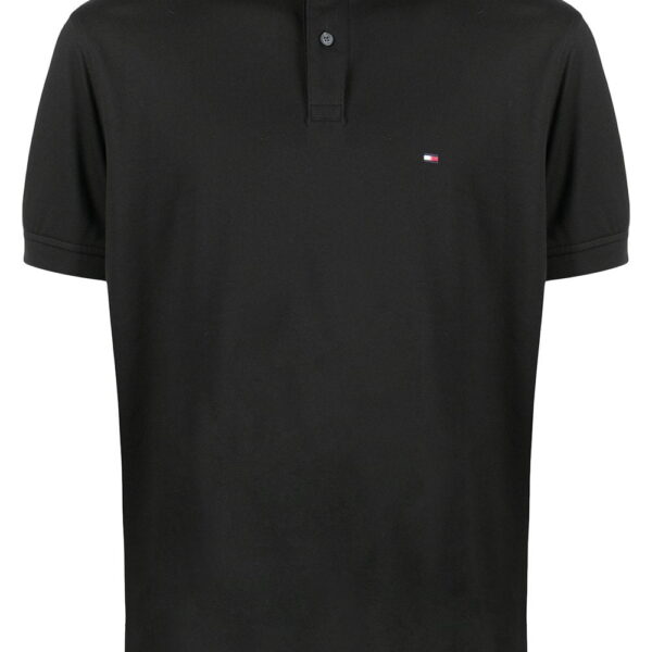 Tommy Hilfiger logo-patch short-sleeved polo shirt