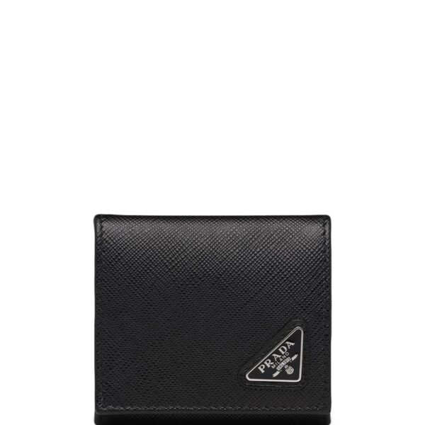 Prada enamel logo coin purse