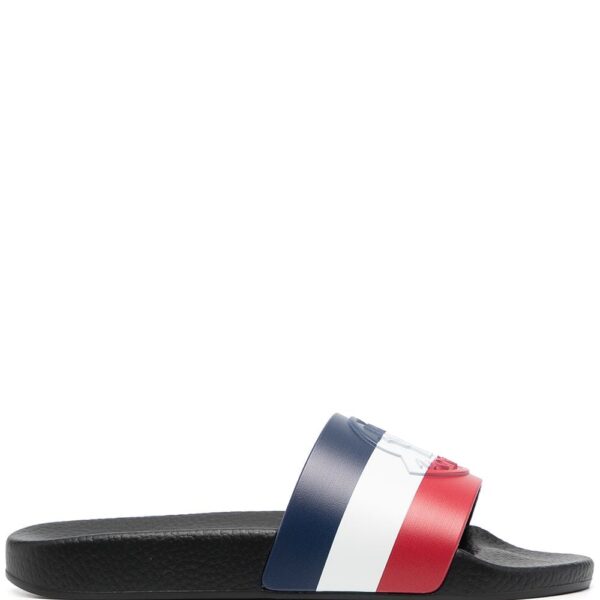 Moncler Basile tricolour slides