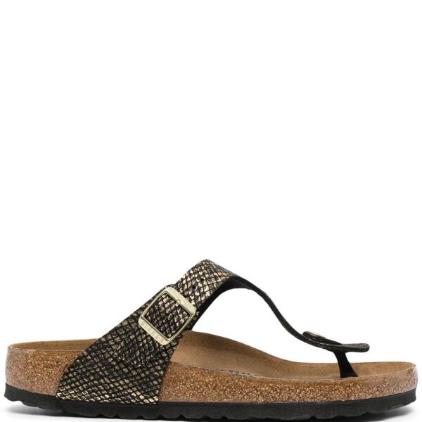 Birkenstock  Gizeh snakeskin-effect sandals
