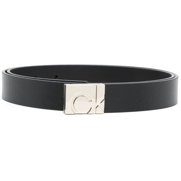 Calvin Klein  square logo-buckle belt