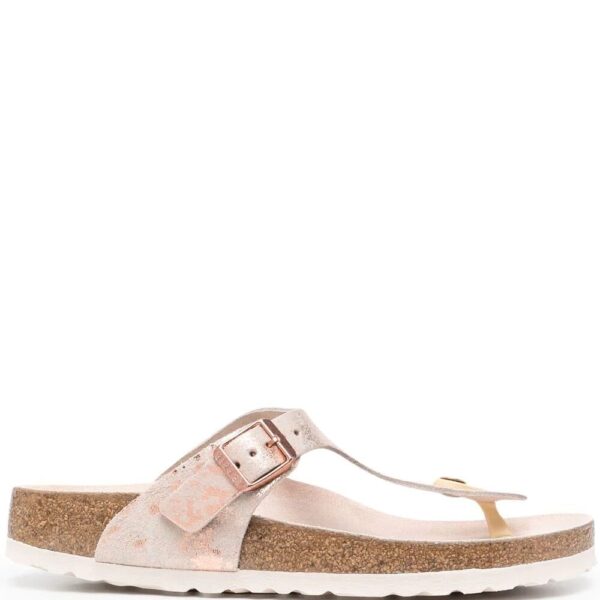 Birkenstock  marble-print flip flops