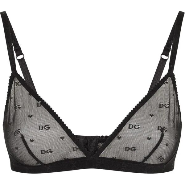 Dolce & Gabbana  jacquard tulle triangle bra